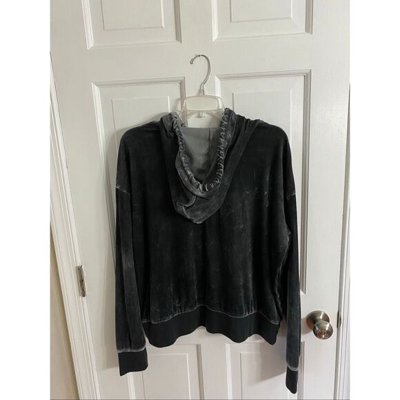 Knox Rose velour hooded sweatshirt size L - Picture 6 of 11